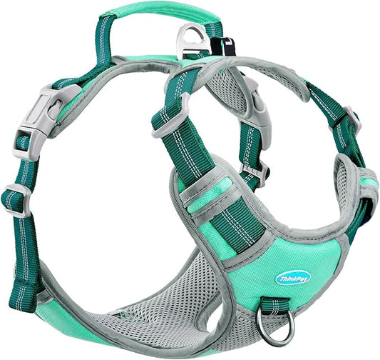ThinkPet No Pull Harness Breathable Sport Vest with Handle-Dog Harnesses Reflective Adjustable for Medium Large Dogs