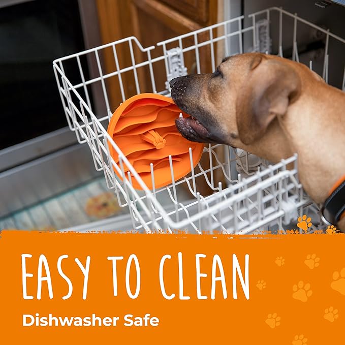 Mighty Paw Slow Feeder Dog Bowls | Interactive Dog Bow Insert - Silicone Puzzle Feeder Insert - Medium for All Sized Breeds (7" x 2")