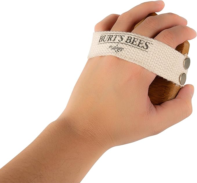 Burt's Bees for Pets Palm Brush with Hemp Bristles | Best Ergonomic Dog Brush To Groom Large Dogs | Easy to Hold Dog Brush Handle Reduces Stress On Your Wrist | Ideal for Daily Grooming
