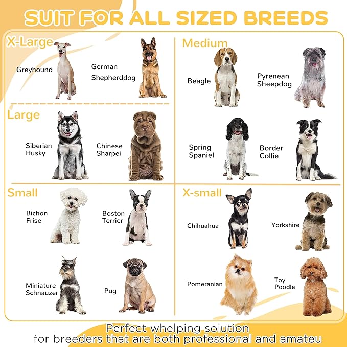 PawHut Whelping Box for Dogs Built for Mother's Comfort, Dog Whelping Pen with Removable Doors, Puppy Playpen for Indoors, Newborn Puppy Supplies & Essentials, 81" x 39" x 20", Coffee