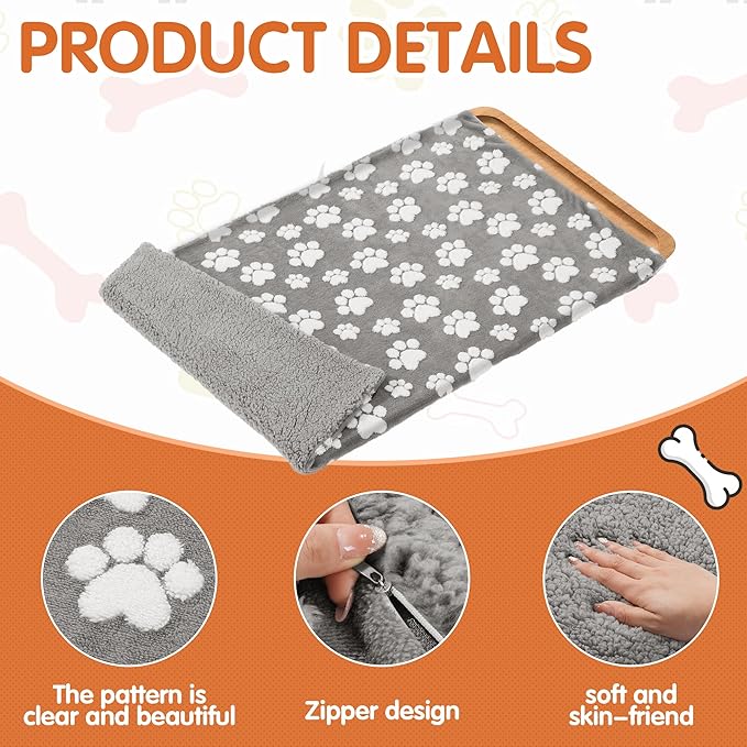 BALAPET Washable Dog Crate Pan Cover, Soft Plush Velvet Liner for Dog Crate Tray Fitted Cover for Pet Crate Pan 36 x 23 Inch,Reusable Pan Cover Only(36.2x23.6in)