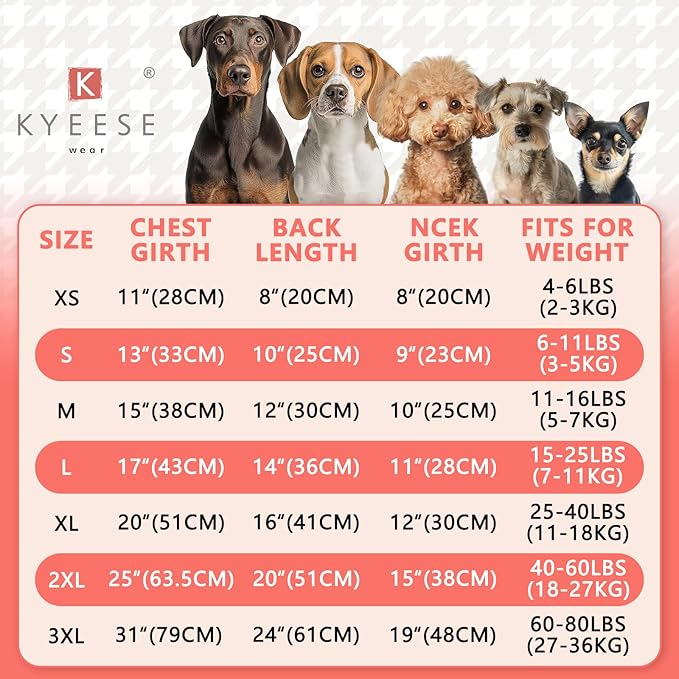 KYEESE Dog Pajamas Soft Dog Clothes Giraffe Dog Pjs Dog Onesie Comfy Dog Costume Dog Coat Small Dog Pajamas Puppy Pajamas Stretchy Dog Pajamas for Small Dogs, Small