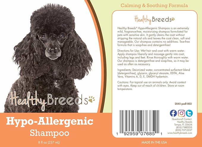 Healthy Breeds Poodle Hypo-Allergenic Shampoo 8 oz
