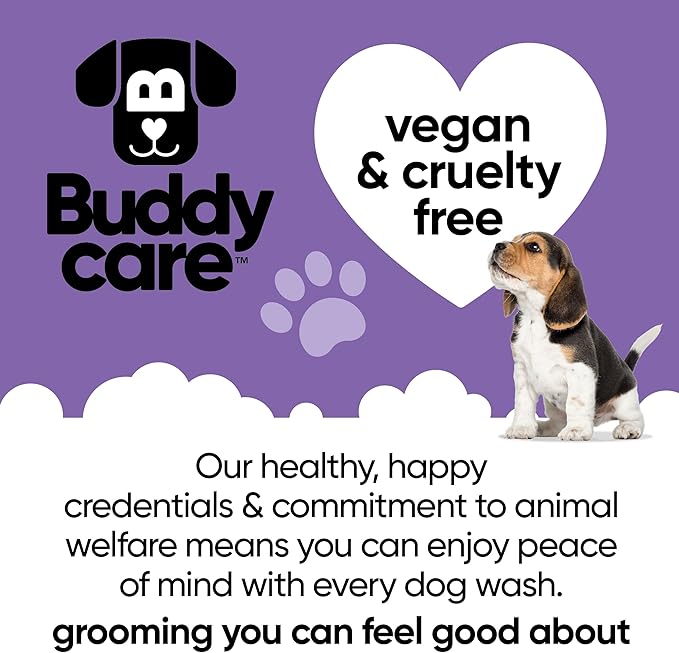 Calming & Deodorising Dog Shampoo by Buddycare | Lavender Scented | Itchy Skin Relief for Smelly Dogs | Deep Cleansing Shampoo for Dogs Puppy Sensitive Skin | with Aloe & Vitamin B5 (16.90oz)