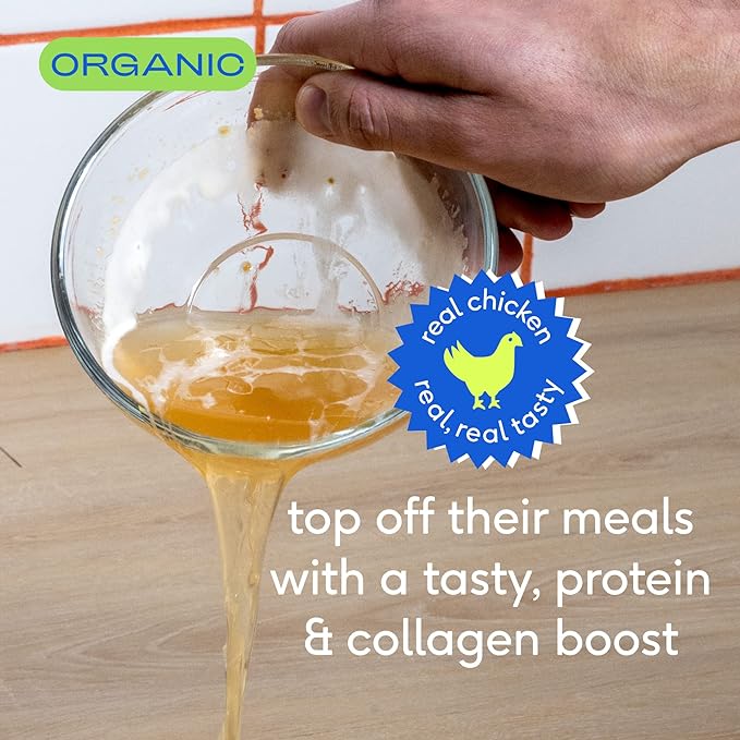 Native Pet Bone Broth for Dogs and Cats – Chicken Broth for Cats & Dogs - Dog Bone Broth Powder, Dog Food Topper for Picky Eaters - Dog Gravy Topper for Dry Food – Dog Broth & Cat Broth – 5.75 oz