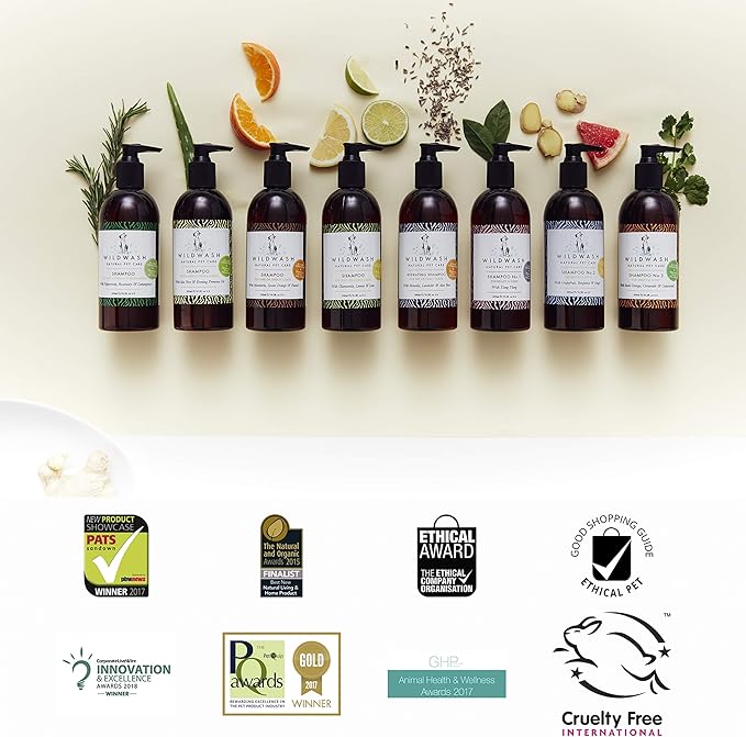 PRO Dog Shampoo No. 1 Ylang Ylang - Made in UK Natural Pet Care by Andrew Cooper - 10.2 fl oz (Dilutes to 2.6 gallons)