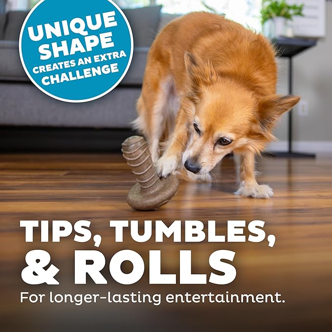 Outward Hound Dogwood Mushroom Durable Dog Chew Toy, Peanut Butter Scent, Medium