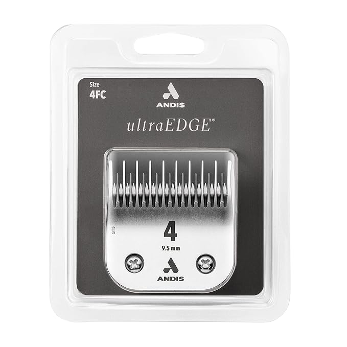 Andis 72625 Carbon-Infused Steel UltraEdge Dog Clipper Blade, Size-4 Skip-Tooth, 3/8-Inch Cut Length