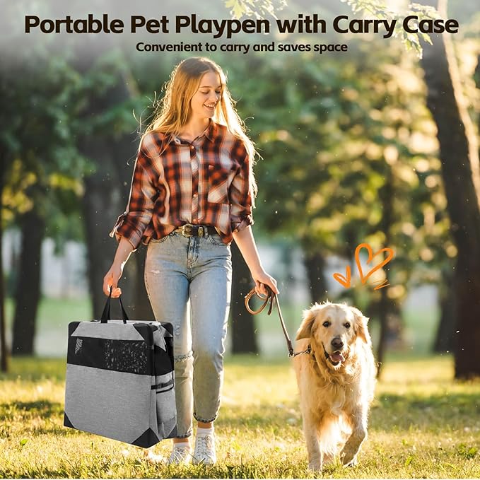 Dog Crate 30x21x21 Inch for Large or Medium Dogs, Portable and Foldable Design Perfect for Travel or Home Use, Dog Kennel with 3-Door