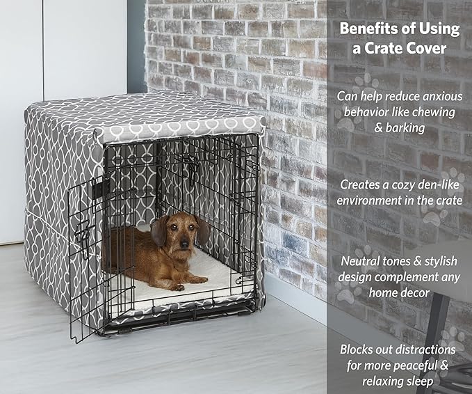 MidWest Homes for Pets Dog Crate Cover, Privacy Dog Crate Cover Fits Midwest Dog Crates, Machine Wash & Dry