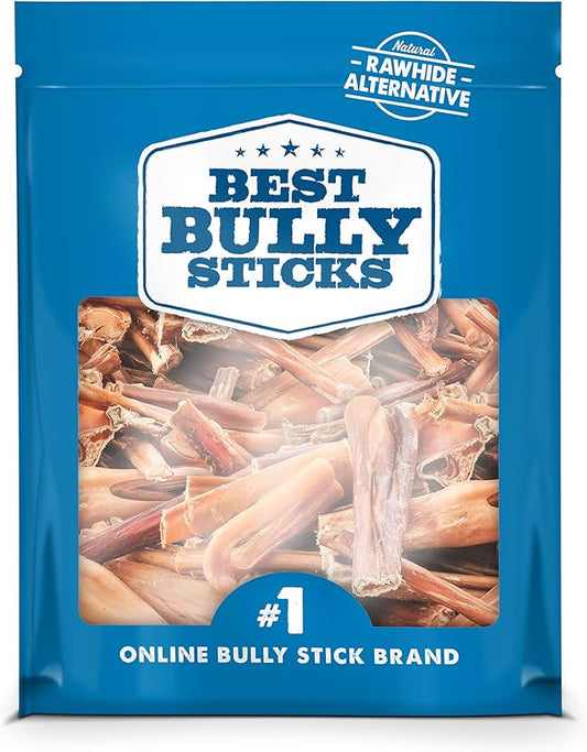 Best Bully Sticks 2-4 Inch Junior Bully Sticks for Dogs - 100% Natural, Grass-Fed Beef, Dog Bully Sticks for Small Dogs, Puppy, Mini Breeds - Grain and Rawhide Free Bully Stick Dog Chews | 8 oz