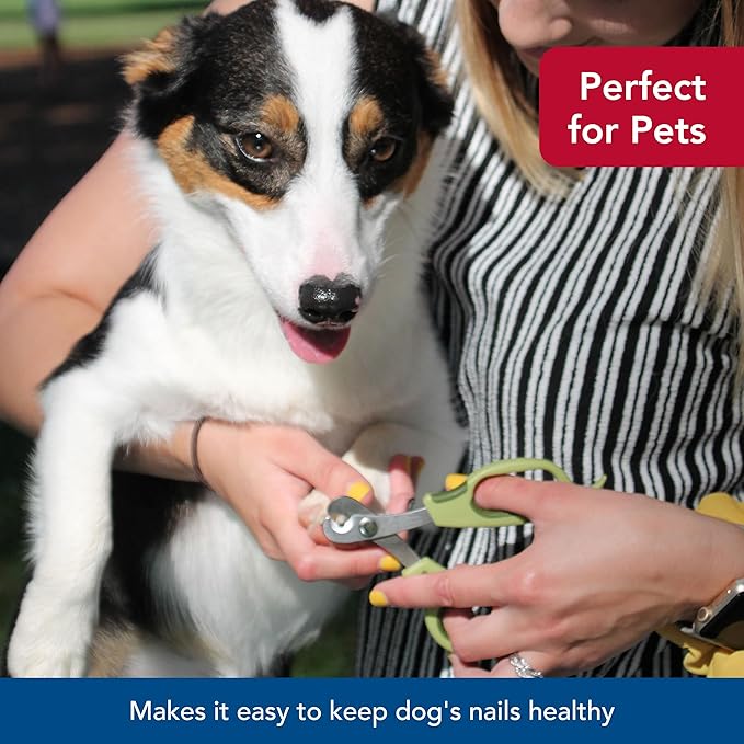 Coastal Pet Safari Dog Deluxe Nail Trimmer - Large Finger Hole and Easy Grip - Stainless Steel Pet Nail Clippers - One Size
