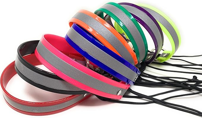 Sparky Pet Co - Surefit ECollar Replacement Strap - Bungee Dog Collar Waterproof -Adjustable -Secure Nexus Wheel Lock-for Electronic Training & Invisible Fence Systems -3/4" (Reflective Purple)