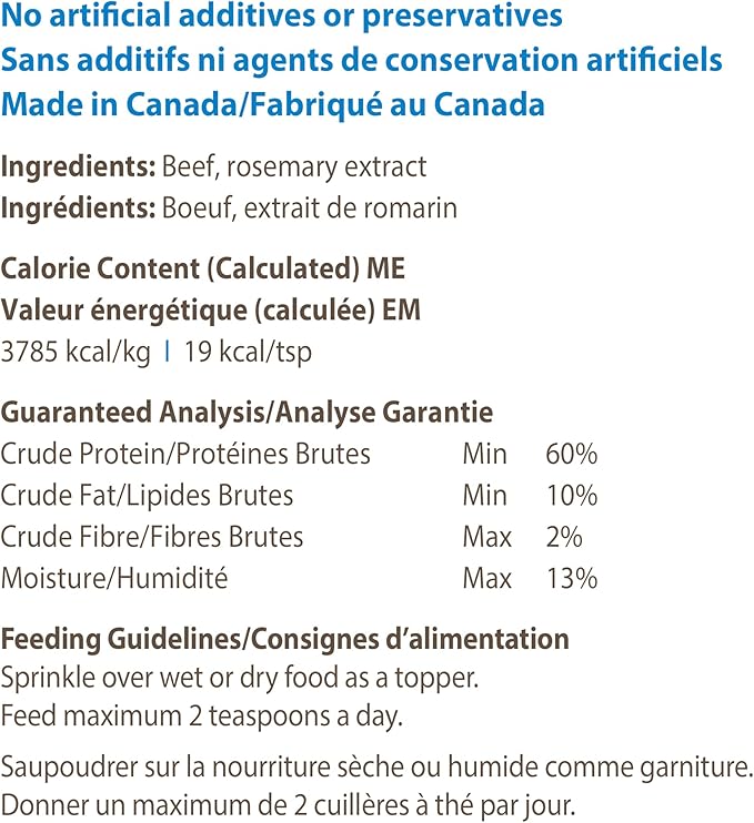 Caledon Farms Beef Sprinkles Dog Food Topper - 120g (1 Pack)