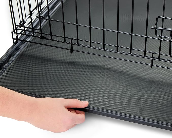 Carlson Pet Products Secure and Foldable Single Door Metal Dog Crate, Intermediate