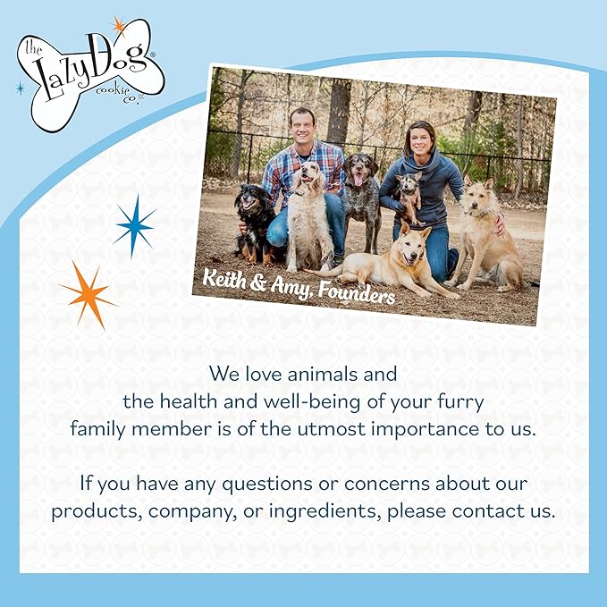 The Lazy Dog Cookie Co., Vanilla Shortbread Soft Baked Dog Treats - Roasted Vanilla Flavor - Wheat, Corn & Soy Free - Limited Edition - 5 oz (SB)