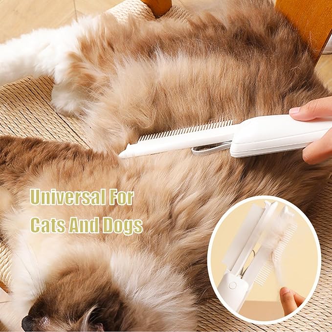 Collapsible Pet Hair Comb,3 In 1 Multifunctional Pet Grooming Brush Pet Hair Comb,Professional Grooming Tool For Long And Short Haired Dog,Cat And Other Pets,1Pieces.
