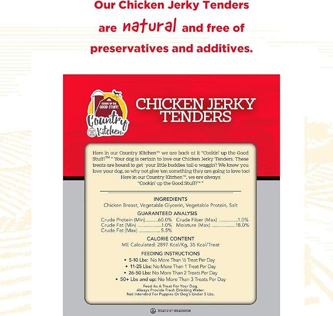 Chicken Jerky Tender Dog Treats, High Protein, Low Fat, No Artificial Colors, 32 oz