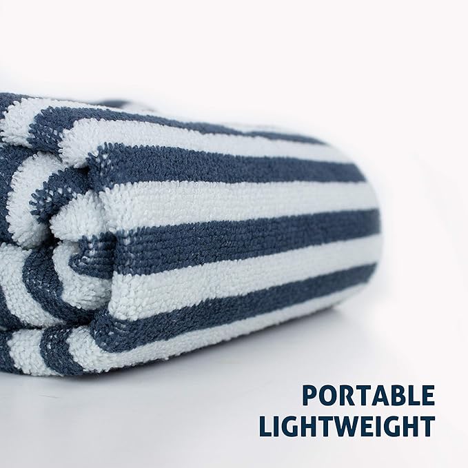 My Doggy Place - Super Absorbent Microfiber Towel - Dog Bathing Supplies - Microfiber Drying Towel - Washer Safe - Charcoal Striped - 45 x 28 in - 2 Pack