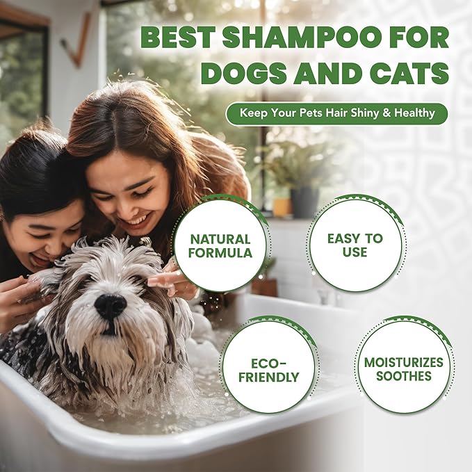 Shampoo for Dogs - All-Natural Pet Shampoo Bar & Soap - Herbal Cleansing and Conditioning for Your Beloved Pets - Premium Natural Pet Shampoo