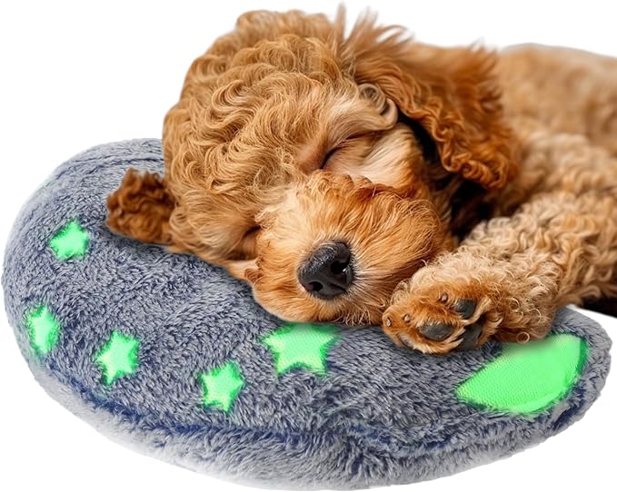 Pillow for Cats, Small Dog Neck Pillow Soft Fluffy Pet Calming Toy Half Donut Cuddler, U-Shaped Pillow for Pet, Joint Relief Sleeping Improve (Small, Blue)