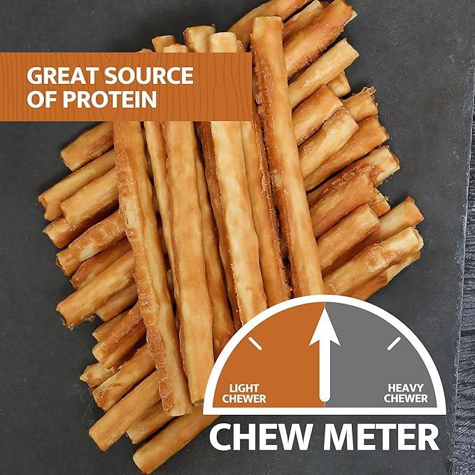 Chicken Collagen Sticks for Dogs, Dog Chews Long Lasting, Rawhide Free, 25 Count (Real Chicken), Bully Sticks for Large, Medium, and Small Dogs