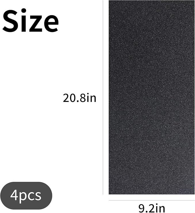 4 PCS Dog Nail Scratch Board Sandpaper Replacement 20.79 * 9.21 inch, Self-Adhesive Sandpaper, Suitable M-Shaped Dog Scratch Pad, XL Size