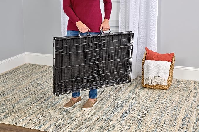 MidWest Homes for Pets Replacement Plastic Handle for Dog Fold and Carry Crate, Black, Handle-1