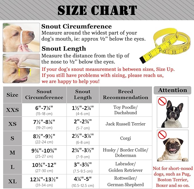 Mayerzon Dog Muzzle, Patented Mesh Soft Muzzle for Large Medium Small Dogs for Scavenging Grooming Biting Chewing, Breathable Reflective Doberman Husky Muzzle with Collar for Labrador Retriever Poodle