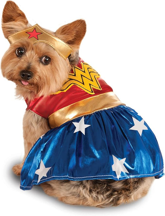 Rubies Costume DC Heroes and Villains Collection Pet Costume, Small, Wonder Woman