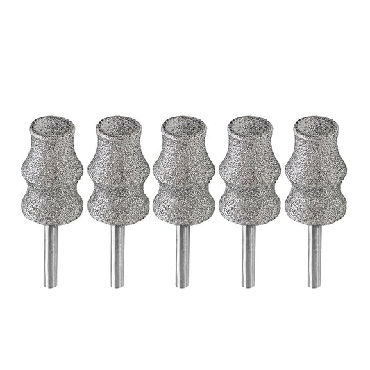 BGTEC Diamond Rotary Pet Nail Grinder Bits Dog Nail Grinder Replacement Head -5PCS 1/8" Replacement Grinder Wheel for Animals Nail Care(C)