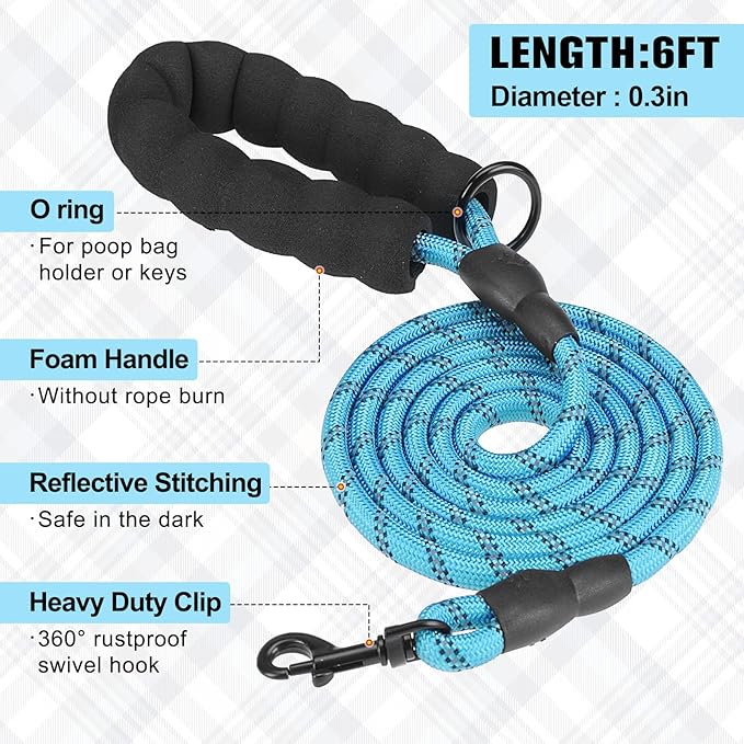 BEAUTYZOO Dog Harness and Leash Set for Small Medium Dogs,No Pull Step-in Harness for Puppy S M Sized Dogs and Cats,Air Mesh Adjustable Breathable Soft No Chock Escape Proof Vest Harness,Sky Blue S