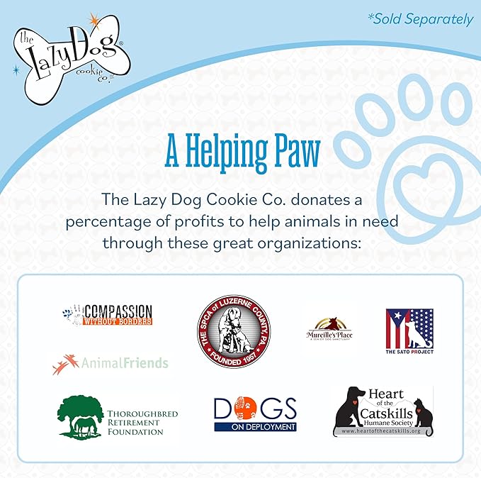 The Lazy Dog Cookie Co., Vanilla Shortbread Soft Baked Dog Treats - Roasted Vanilla Flavor - Wheat, Corn & Soy Free - Limited Edition - 5 oz (SB)