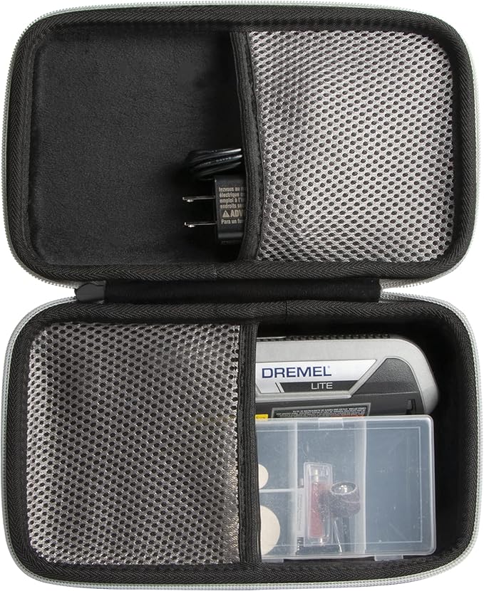 Aenllosi Hard Carrying Case Compatible With Dremel Lite 7760 N/10 4V Li-Ion Cordless Rotary Tool