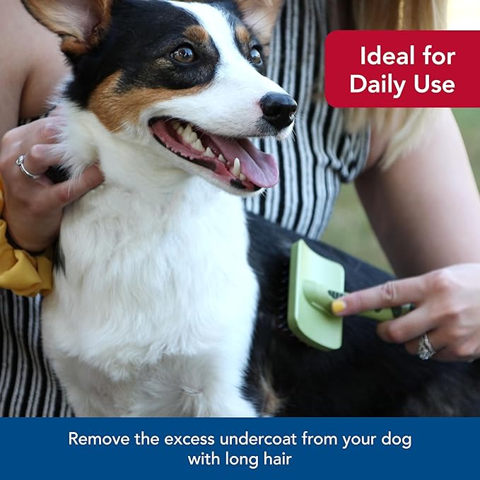 Coastal Pet Safari Complete Dog Brush - 2-in-1 Design Dog Slicker Brush with Grooming Bristles - Detangling & Dematting Dog Brush - One Size