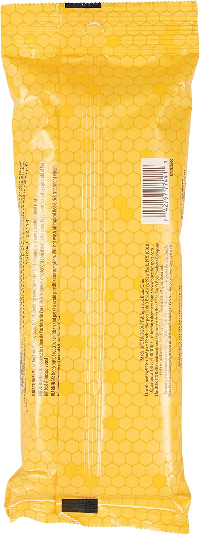 Burt's Bees for Pets Multipurpose Grooming Wipes - All-Purpose Cleaning & Grooming for Dogs - Cruelty-Free, 50 Count (6 Pack)