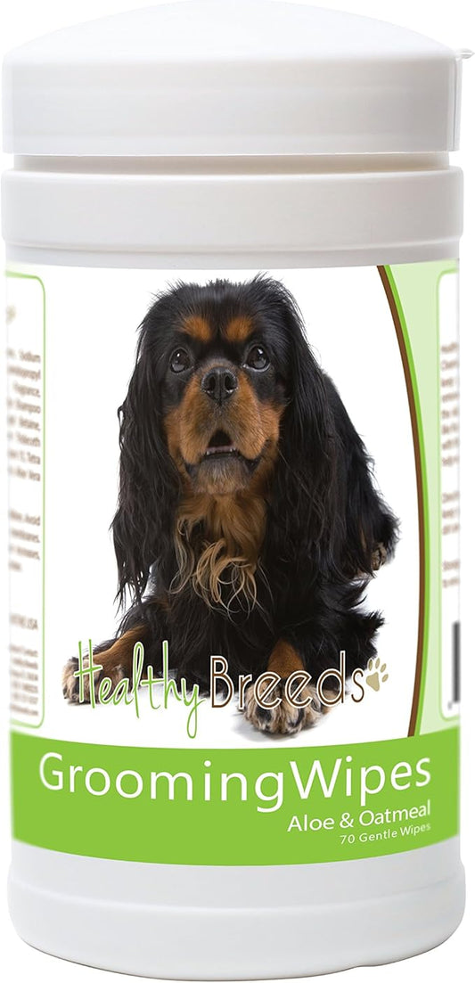 Healthy Breeds English Toy Spaniel Grooming Wipes 70 Count