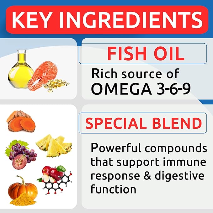 BARK&SPARK Dog Allergy Relief Chews (180 Treats) - Anti-Itch Skin & Coat Supplement - Omega 3 Fish Oil - Itchy Skin Relief Treatment Pills - Itching&Paw Licking - Dry Skin & Hot Spots - Chicken Liver