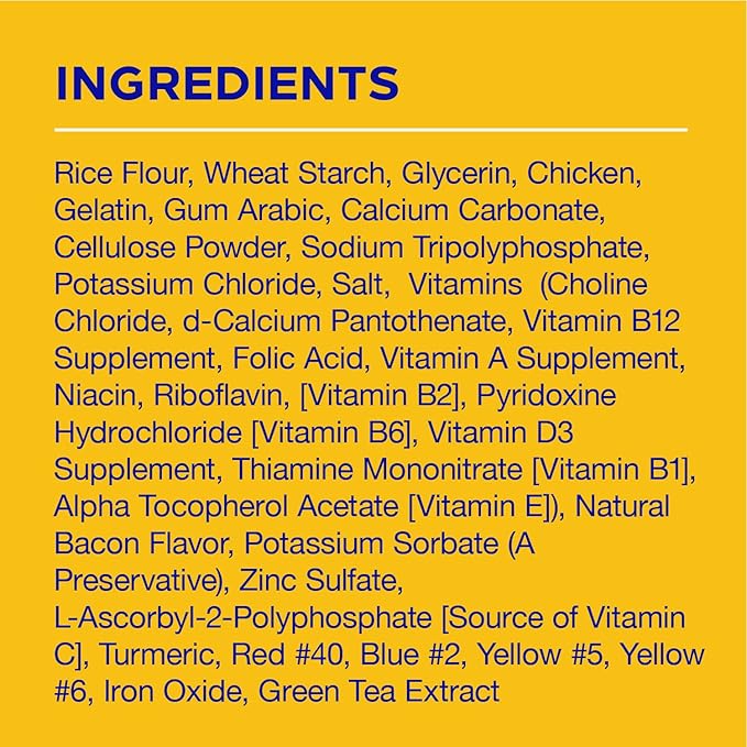 PEDIGREE DENTASTIX Large Dog Dental Treats Bacon Flavor Dental Bones, 1.67 lb. Pack (32 Treats)