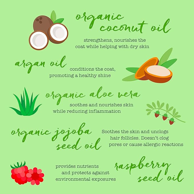 Waterless Pet Shampoo Spray, No Rinse Cleansing Treatment for Dog & Cat Hair, Protects Coat & Moisturizes Skin, Made in The USA, 7.1 Oz