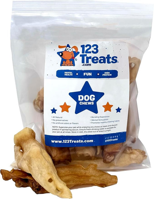 Lamb Ear Dog Chews Treat - from Free Range Lambs | All Natural Premium Dog Treats for Your Dog (10 Count)