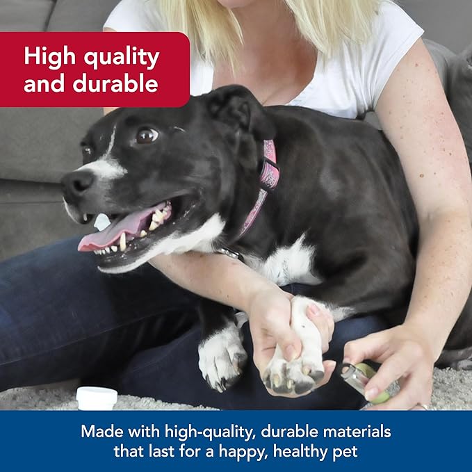 Coastal Pet - Safari Guillotine Dog Nail Trimmer - Double-Bladed Guillotine Style Dog Nail Trimmers - Owner-Friendly Vinyl Grip - for Medium to Large Dogs - Large (5" L x 3" W)