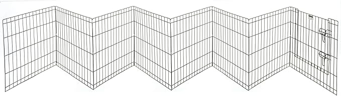 Pet Trex 24" Exercise Playpen for Dogs Eight 24" x 24" High Panels with Gate