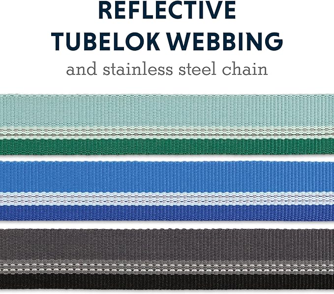 Ruffwear, Chain Reaction Dog Collar, Martingale Style for On-Leash Walking, Blue Pool, 14"-20"