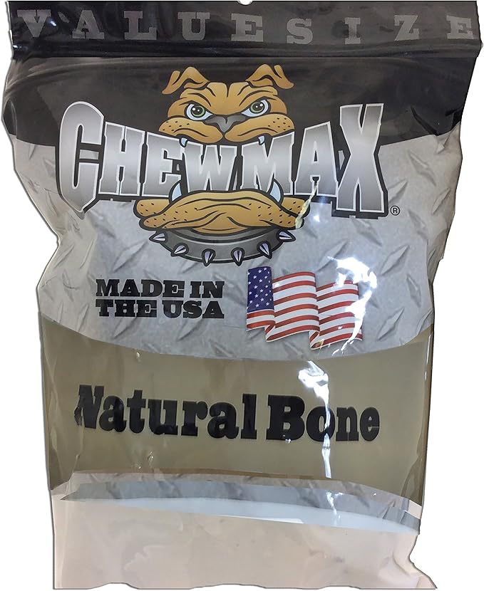 ChewMax Roasted Rib Bones 2.5 Lbs of 100% Natural Roasted Rib Bones Made in the USA