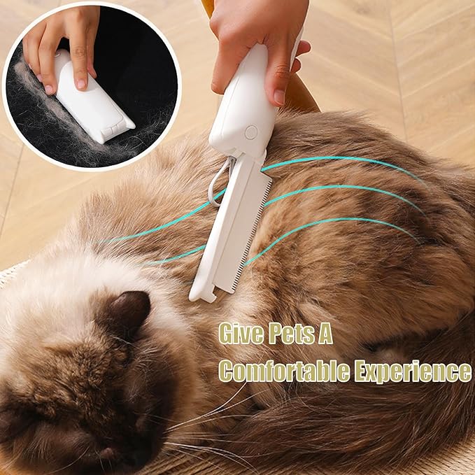 Collapsible Pet Hair Comb,3 In 1 Multifunctional Pet Grooming Brush Pet Hair Comb,Professional Grooming Tool For Long And Short Haired Dog,Cat And Other Pets,1Pieces.