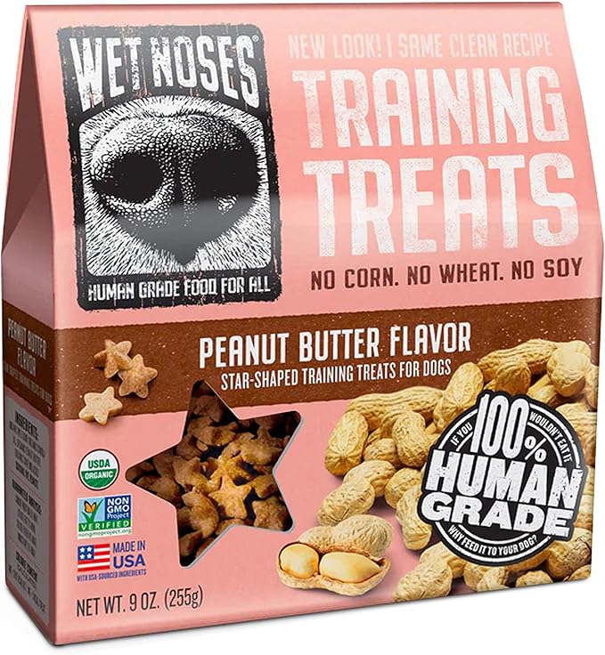 Little Stars Dog Training Treats – for All Pet Sizes, Breeds – All-Natural Puppy Treat – 100% Human-Grade – Delicious Snacks to Train Dogs, Puppies – Peanut Butter, 9 Oz.