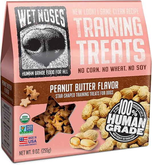 Little Stars Dog Training Treats – for All Pet Sizes, Breeds – All-Natural Puppy Treat – 100% Human-Grade – Delicious Snacks to Train Dogs, Puppies – Peanut Butter, 9 Oz.