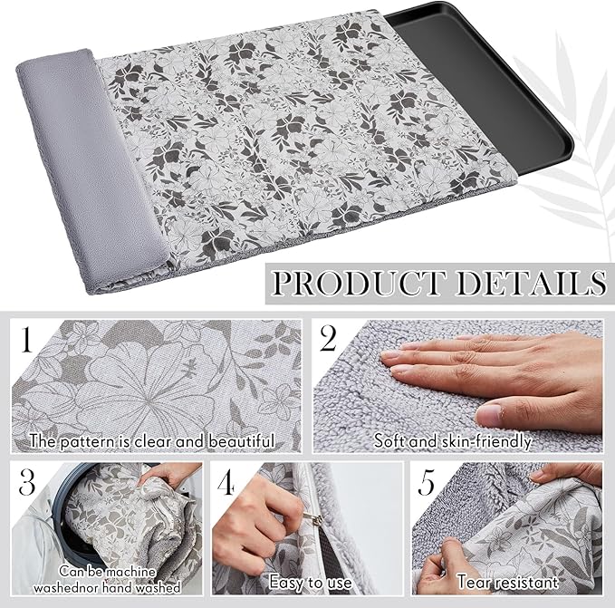 Dog Crate Pan Cover Dog Bed Cover Washable Dog Crate Liner for Pets Dog Crate Tray, Pan Cover Only, Fit for 30 x 19 Inch (Hemp Flower)