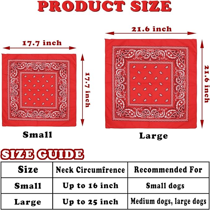 Dog Halloween Costumes, Dog Cowboy Costume Halloween Pet Cowboy Hat Bandana Scarf for Small Medium Large Dogs Pets (Black Hat & Red Bandana, Small)